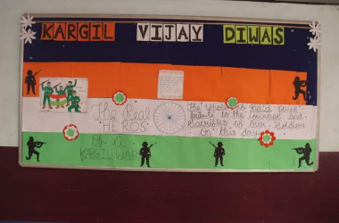 Kargil Victory Day, notice board decoration 26 July 2022