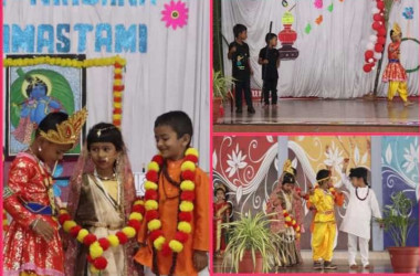 Celebration of Krishna Janmashtami by Montessori section 