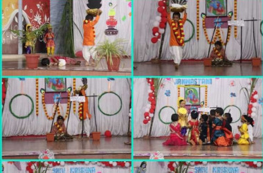 Celebration of Krishna Janmashtami by Montessori section 