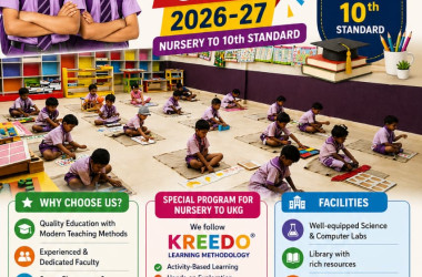 ADMISSION OPEN FROM NURSERY TO 10th STD